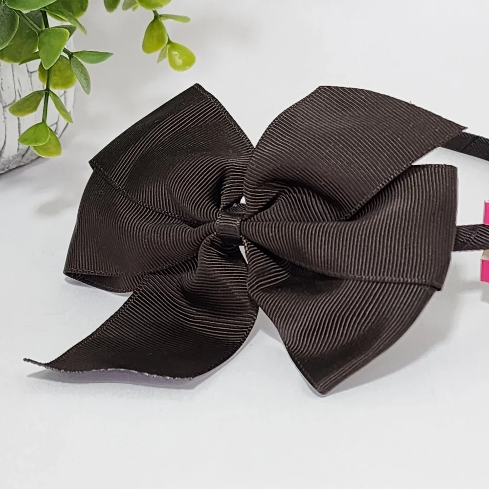 Goody Girls Headband Dark Brown Bow - 1 Pc - Brand new